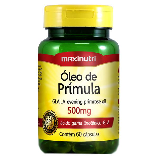 Óleo de Prímula Maxinutri 500mg C/ 60 Cápsulas - Oleo de Primula