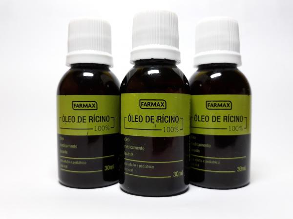 Óleo de Ricino Crescimento Capilar Puro com 03 Unid.30ml - Farmax
