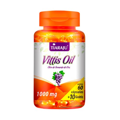 Óleo de Uva Vittis Oil Tiaraju 60+10 Cápsulas de 1000Mg