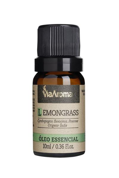 Óleo Essencial Lemongrass (Capim Limão) Via Aroma - 10 Ml