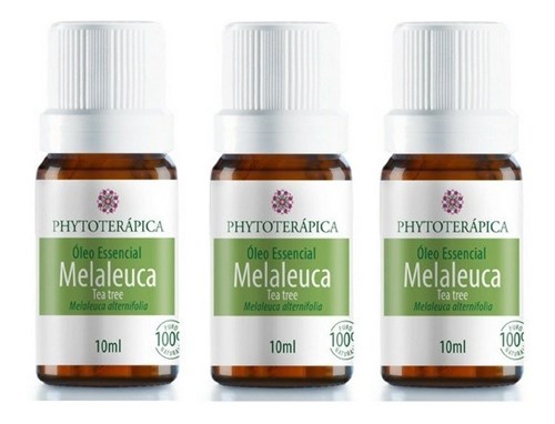 Óleo Essencial Melaleuca ( Tea Tree ) Phytoterápica 3X10Ml (Melaleuca, Frasco, Mista)