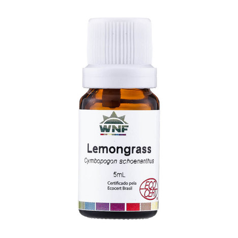 Óleo Essencial Orgânico de Lemongrass (Capim-Limão) 5Ml ¿ Wnf