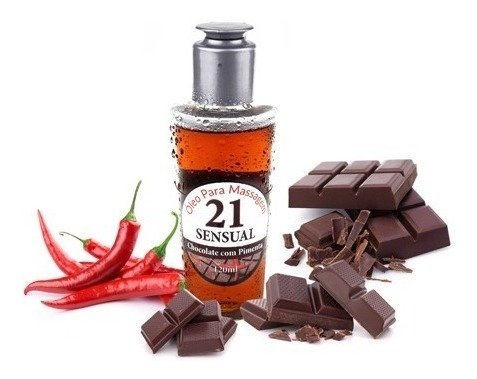 Oleo para Massagem- Chocolate com Pimenta - 21 Sensual
