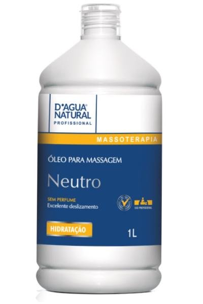 Óleo para Massagem Neutro Massoterapia 1lt Dágua Natural