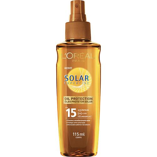 Óleo Protetor Solar L'Oréal Solar Expertise FPS 15