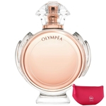 Olympéa Paco Rabanne Eau de Parfum - Perfume Feminino 30ml+Necessaire Pink com Puxador em Fita