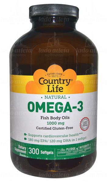 Omega-3 (300 Softgels) - Country Life