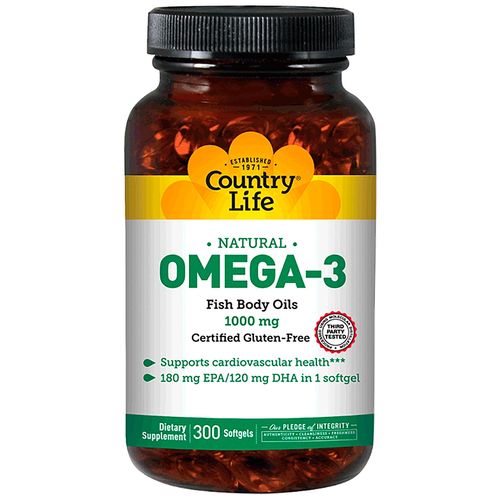 Omega-3 (300 Softgels) - Country Life