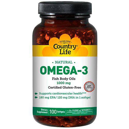 Omega-3 100 Softgels Country Life