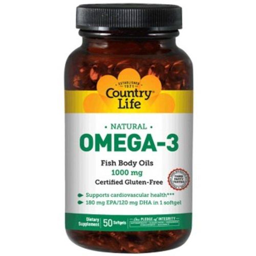 Omega-3 1000mg - 50caps Softgel - Country Life