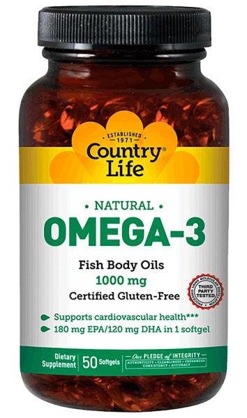 Omega-3 (50 Softgels) - Country Life