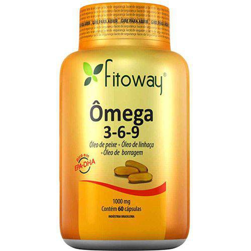 Omega 3-6-9 1000mg - 60 Cápsulas - Fitoway