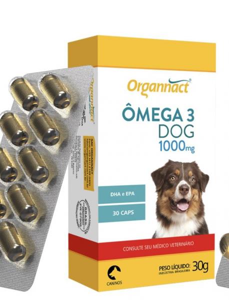 Omega 3 Dog 1000mg Blister 30 G 1000 Mg 30g Organnact