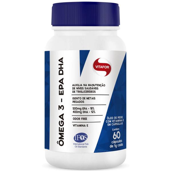 Ômega 3 EPA DHA 1g 60 Cápsulas Vitafor
