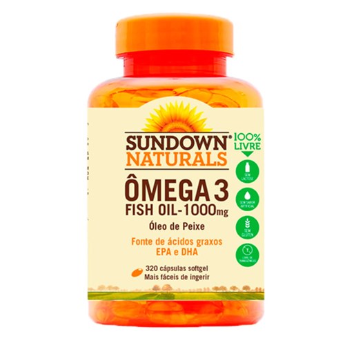 Ômega 3 Fish Oil - 320 Cápsulas - Sundown