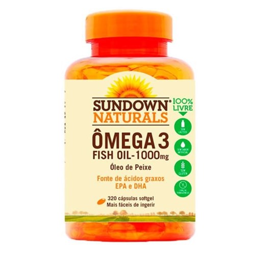 Ômega 3 Fish Oil - 320 Cápsulas - Sundown