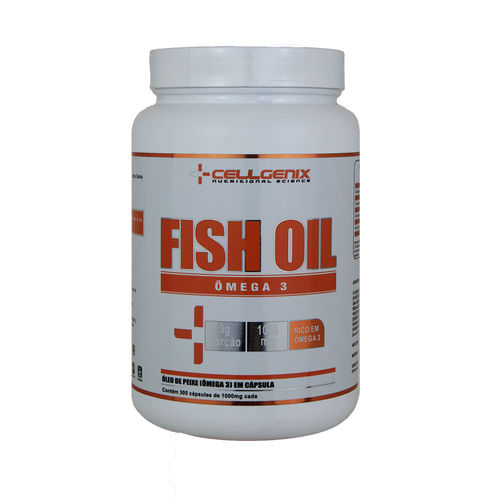 Ômega 3 Fish Oil 300 Cápsulas - Cellgenix