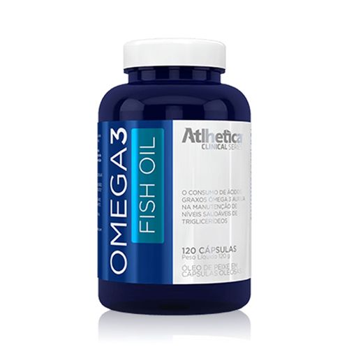 Omega 3 Fish Oil 120 Cápsulas - Atlhetica
