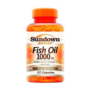 Ômega 3 Fish Oil 1000mg - Sundown - Sem Sabor - 60 Cápsulas