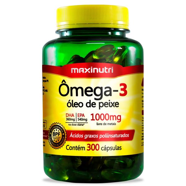 Omega 3 (oleo de Peixe) 1000mg 300cps Maxinutri