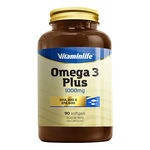 Omega 3 Plus 1000mg - 90 Capsulas - Vitamin Life