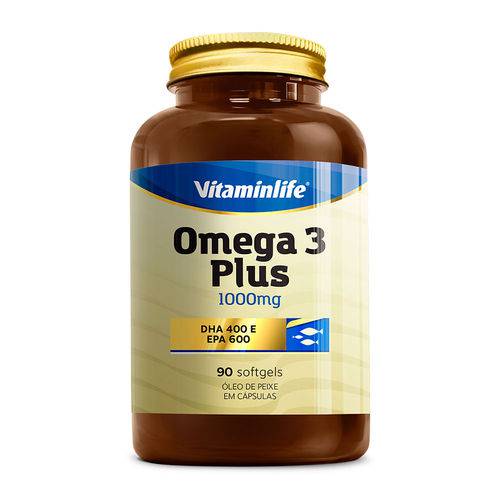 Omega 3 Plus (Dha 400/ Epa 600) | 90 Cápsulas - Vitaminlife