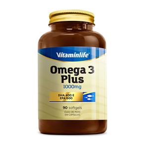Omega 3 Plus (Dha 400/ Epa 600) - Vitaminlife - Sem Sabor - 1000Mg