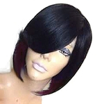 Moda Curto Ondulado Perucas por Mulheres alta temperatura peruca sintética resistente