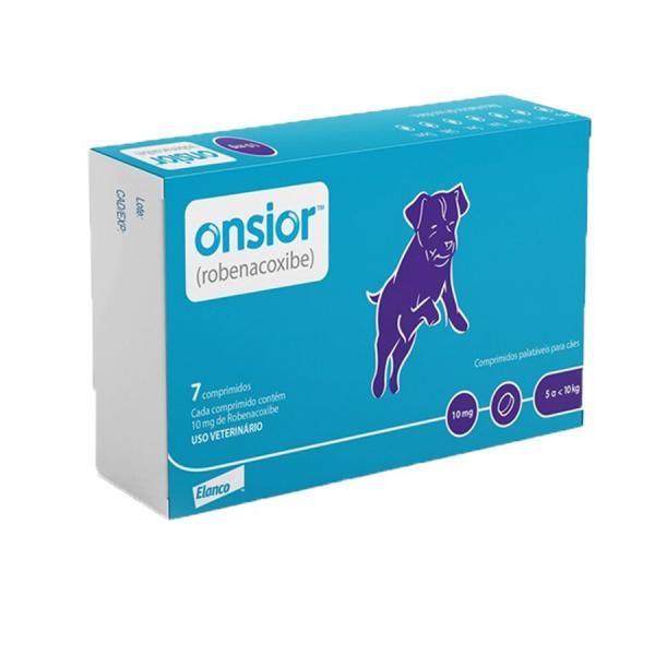 Onsior 10mg Cães 5 a 10kg 7 Comprimidos Elanco Antinflamatório