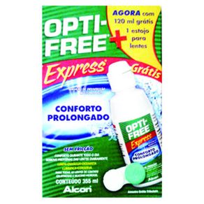 Opti-free Alcon Solução Express 355ml + 120 Ml