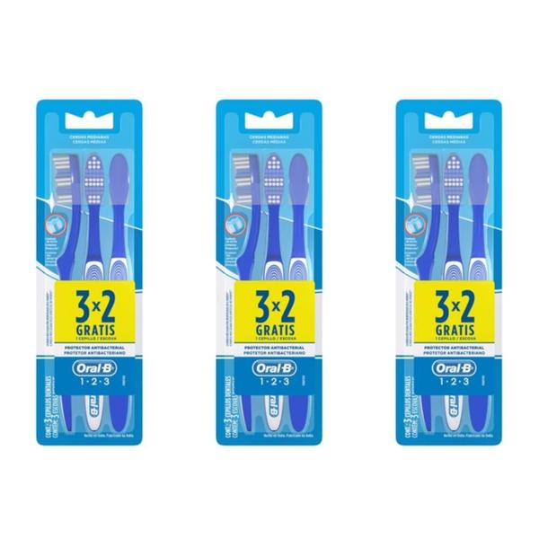 Oral B 123 Escova Dental C/3 (Kit C/03)