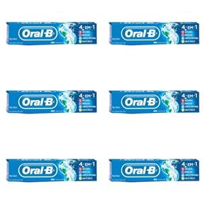 Oral B 4em1 Creme Dental 70g - Kit com 06