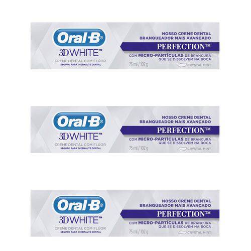 Oral B 3d White Perfection Creme Dental 75ml (kit C/03)