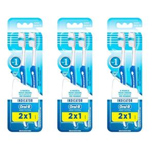 Oral B Indicator Plus 30 Escova Dental com 2 - Kit com 03