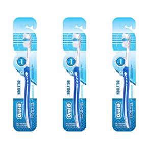 Oral B Indicator Plus 30 Escova Dental - Kit com 03