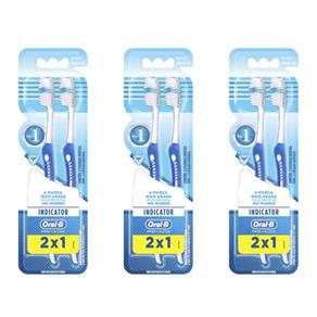 Oral B Indicator Plus 40 Escova Dental com 2 - Kit com 03