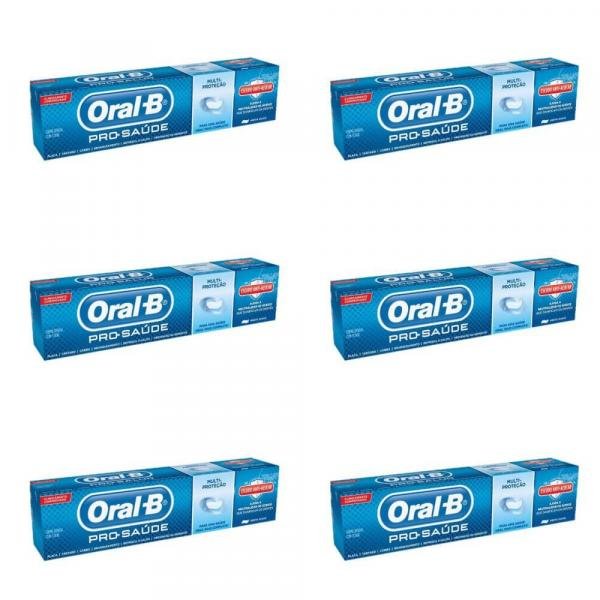 Oral B Pro Saúde Anti Açucar Creme Dental 70g (Kit C/06)