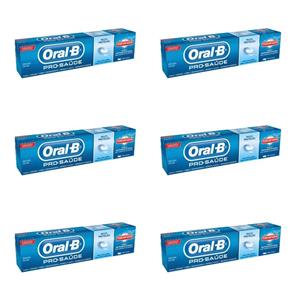 Oral B Pro Saúde Anti Açucar Creme Dental 70g - Kit com 06