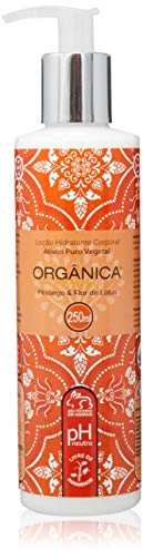 Orgânica Puro Vegetal Pêssego e Flor de Lótus Loção Hidratante Corporal 250 Ml, Organica