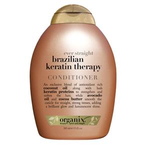 Organix Ever Straight Brazilian Keratin Therapy Organix - Condicionador para Cabelos Quimicamente Tratados - 385ml - 385ml
