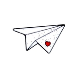 Origami Unisex Avião Barco Esmalte Broche Pin Jacket Bag Badge Friend Gift