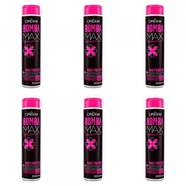 Origem Bomba Max Shampoo 300ml (Kit C/06)