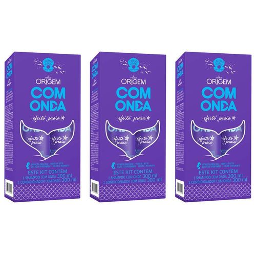 Origem C/ Onda Shampoo + Condicionador 300ml (kit C/03)