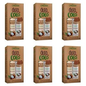Origem - Kit Óleo de Coco Shampoo + Condicionador 300ml - Kit com 06