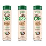 Origem Óleo de Coco Shampoo 300ml (kit C/03)