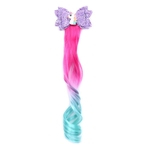 Ornamento do cabelo Figurino Clipe Kid menina do cabelo peruca bowknot Gradiente Princesa Cosplay Partido
