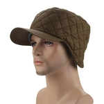 Os homens / mulheres Fleeced Blackyak chapéu cor sólida Quente Peaked Hat Cap para o Outono Inverno