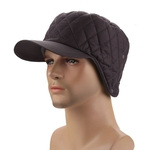 Os homens / mulheres Fleeced Blackyak chapéu cor sólida Quente Peaked Hat Cap para o Outono Inverno