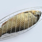 Os Mais Recentes Cooking Vogue Grill Basket Pasta Clipe Produtos Fish Bbq Camping Meat Net