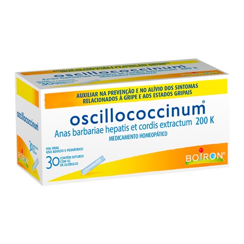 Oscillococcinum 200K Boiron Glóbulos com 30 Tubos de 1g Cada